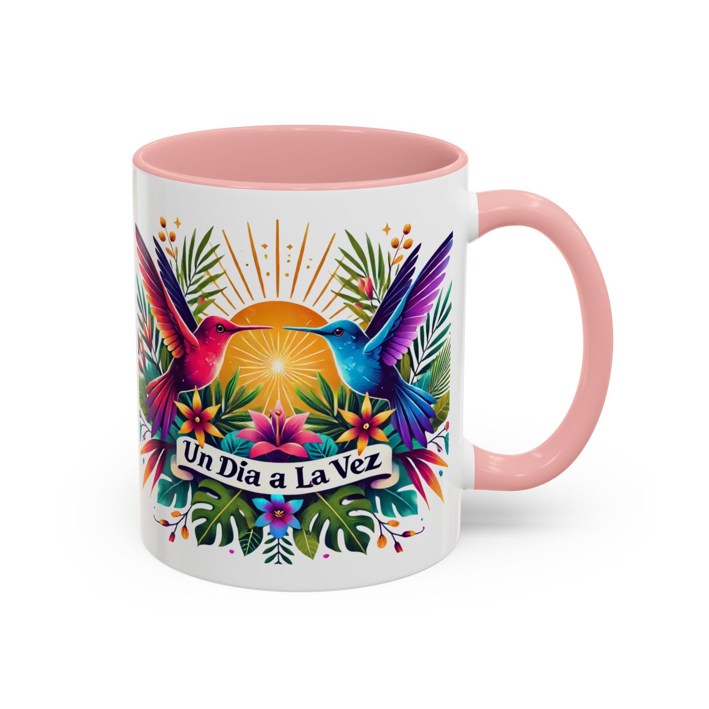 "Un Día a la Vez" Accent Coffee Mug (11oz, 15oz)