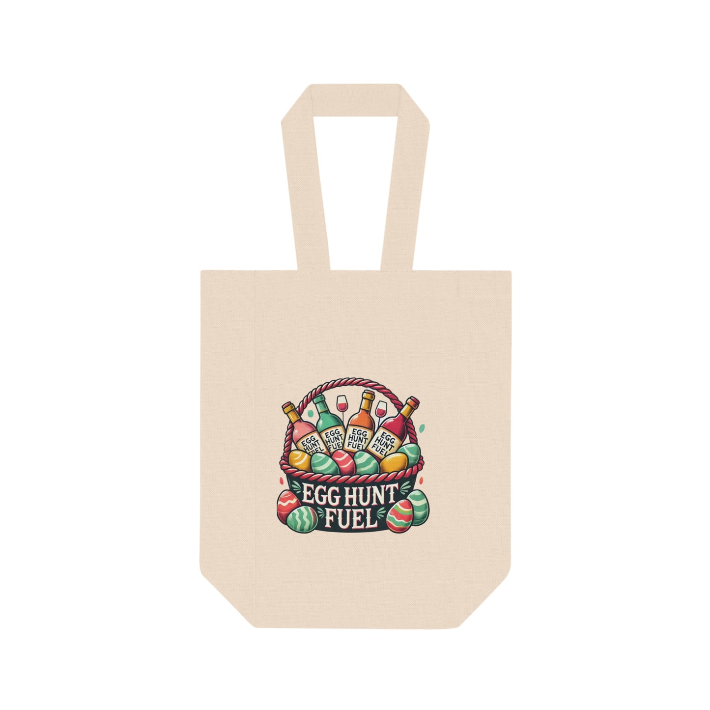 Egg Hunt Fuel – Double Wine Tote Bag 🍷🔥