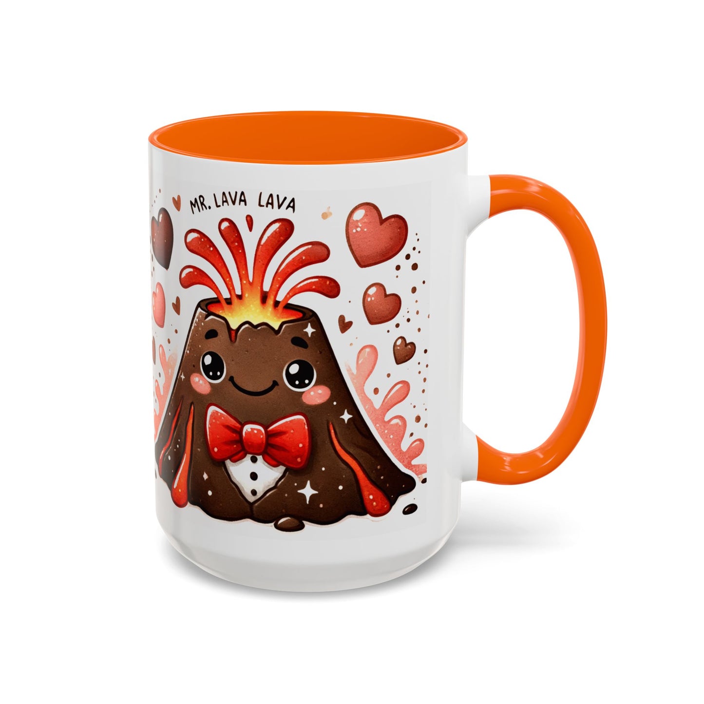 "Mr. Lava Lava in a Tux" Accent Mug (11oz, 15oz)