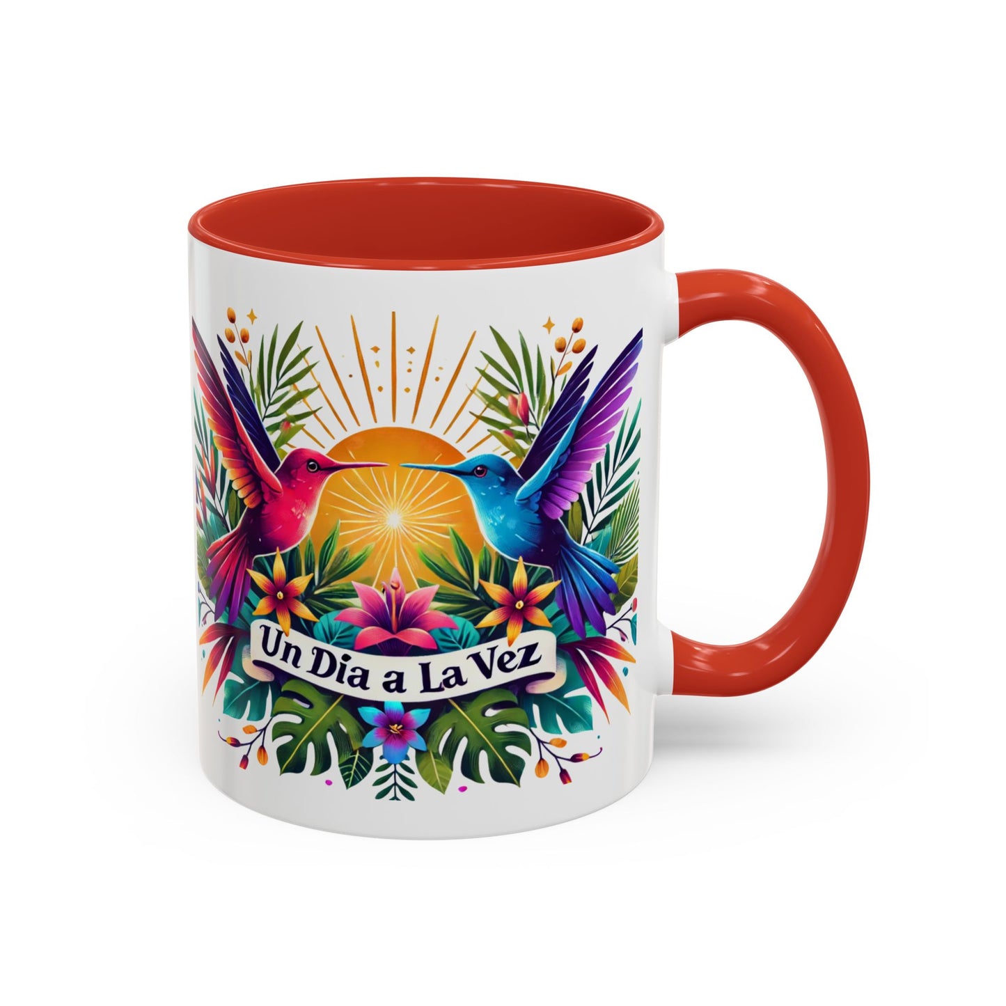 "Un Día a la Vez" Accent Coffee Mug (11oz, 15oz)