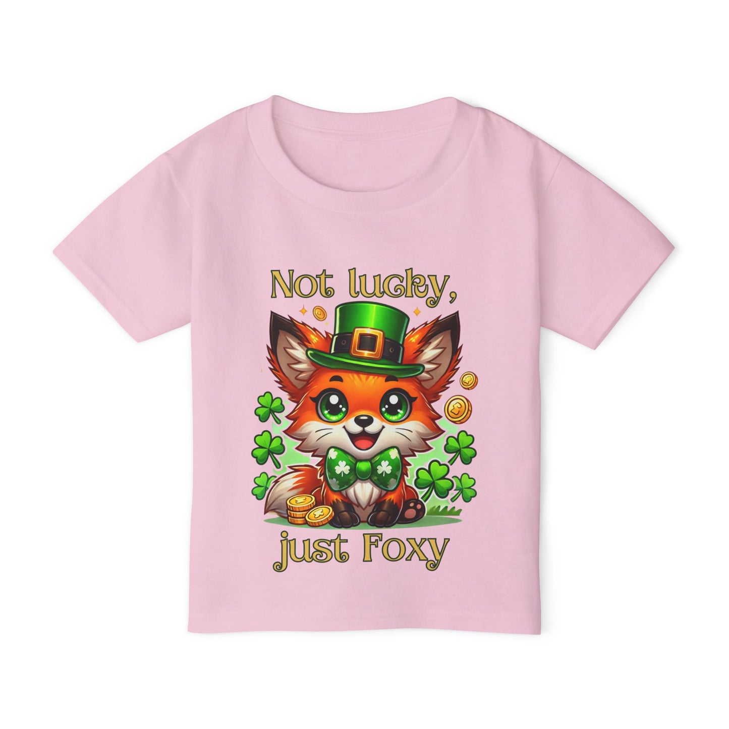 Not Lucky, Just Foxy Toddler Tee – St. Patrick’s Day Fox 🍀🦊