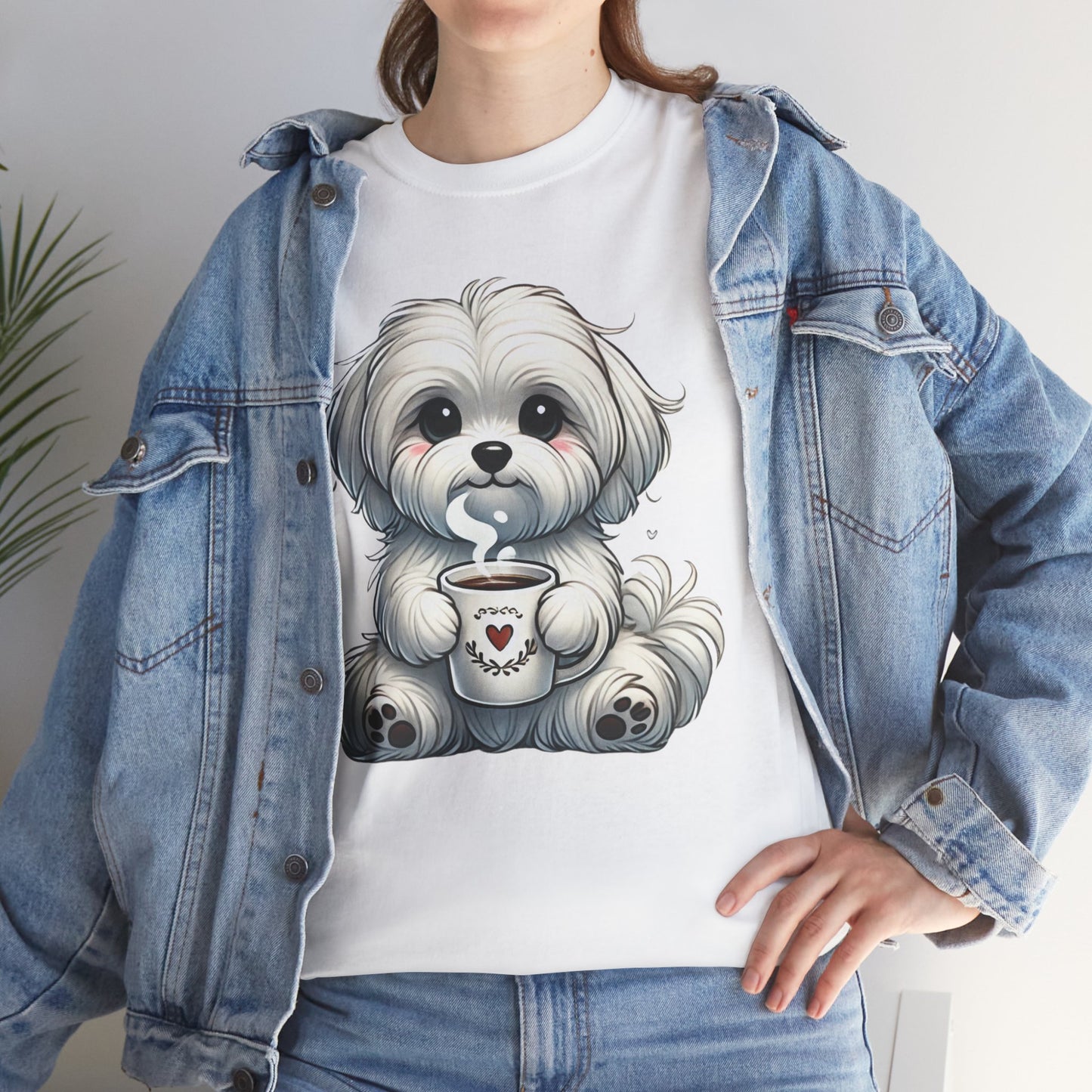 "Puppy Love Coffee Time" Unisex Tee