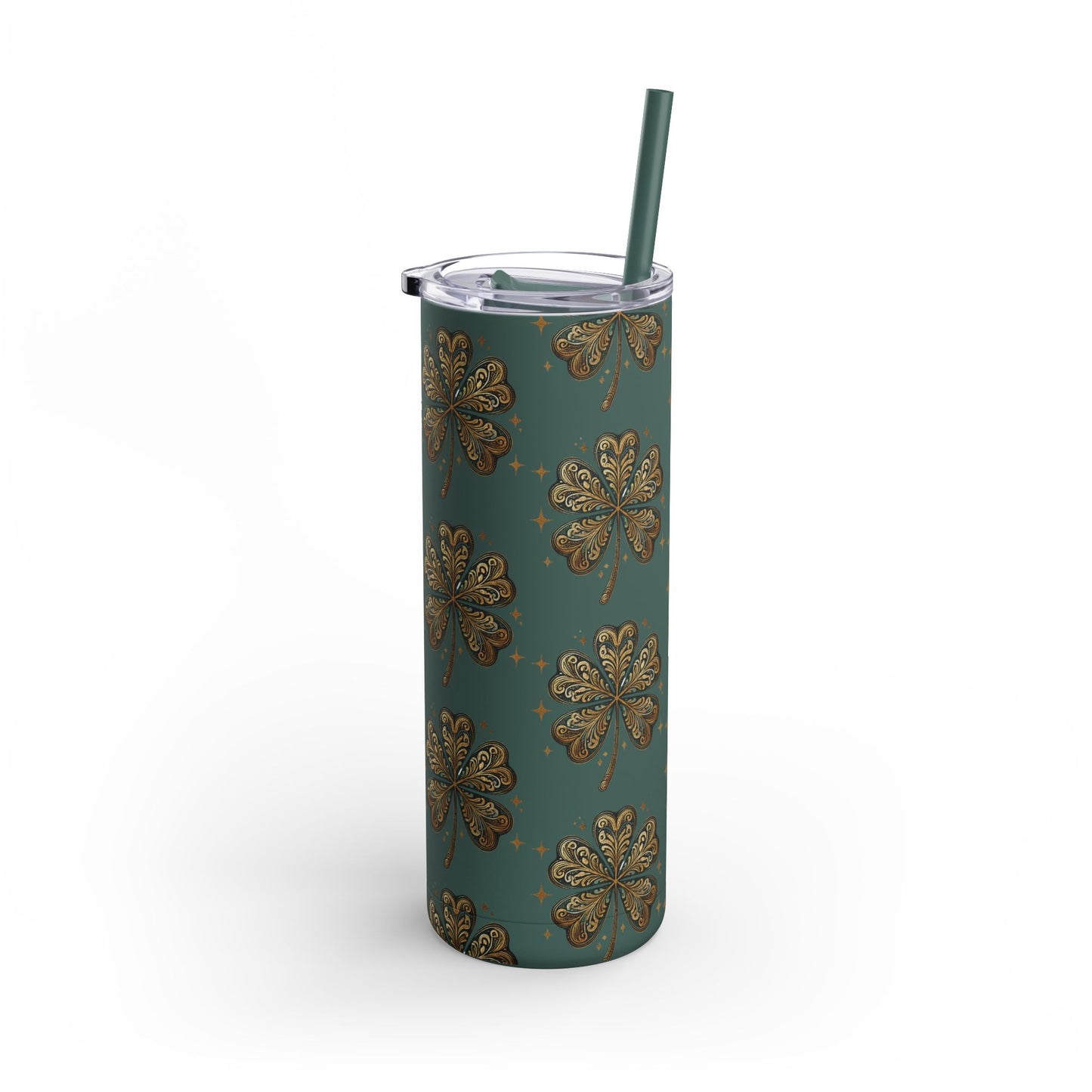 Golden Clover 🍀 20oz Matte Tumbler – Four Stunning Colors, Hot & Cold Insulated