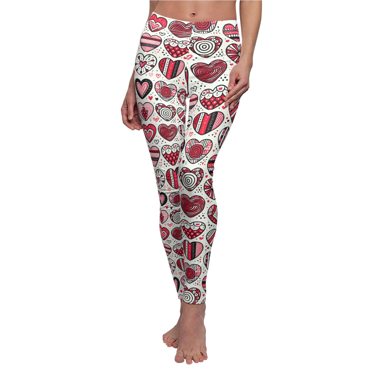 "Heart to Heart" Patterned Leggings
