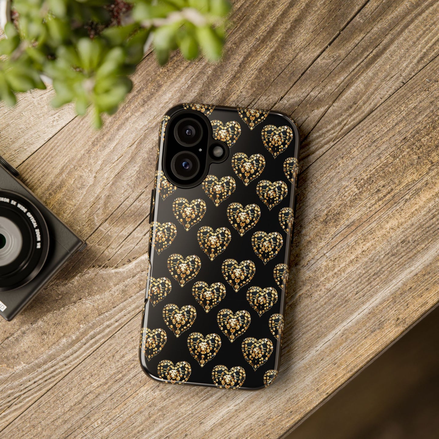 Golden Heart Luxe Phone Case