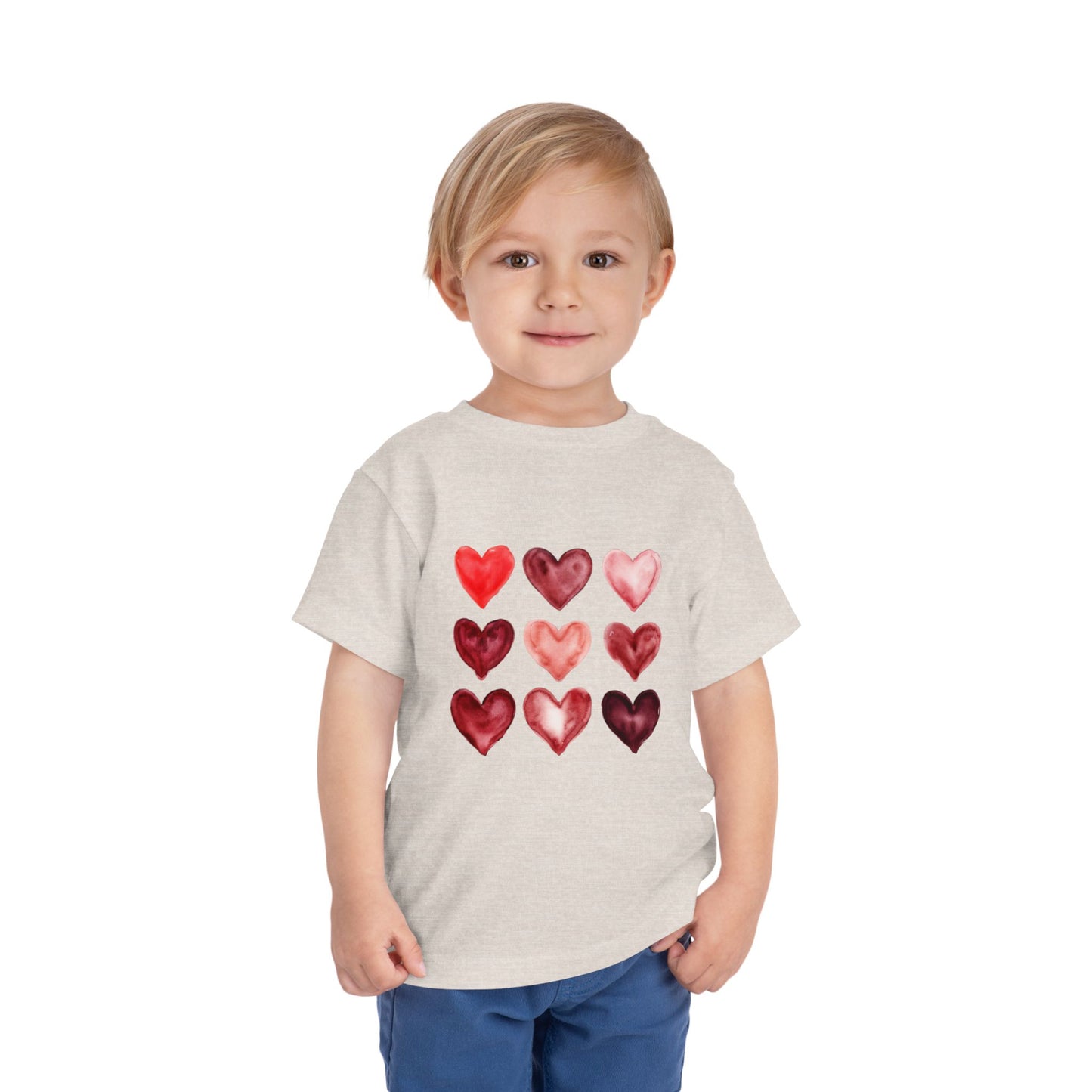 "Little Love Bug" Watercolor Heart Toddler Tee