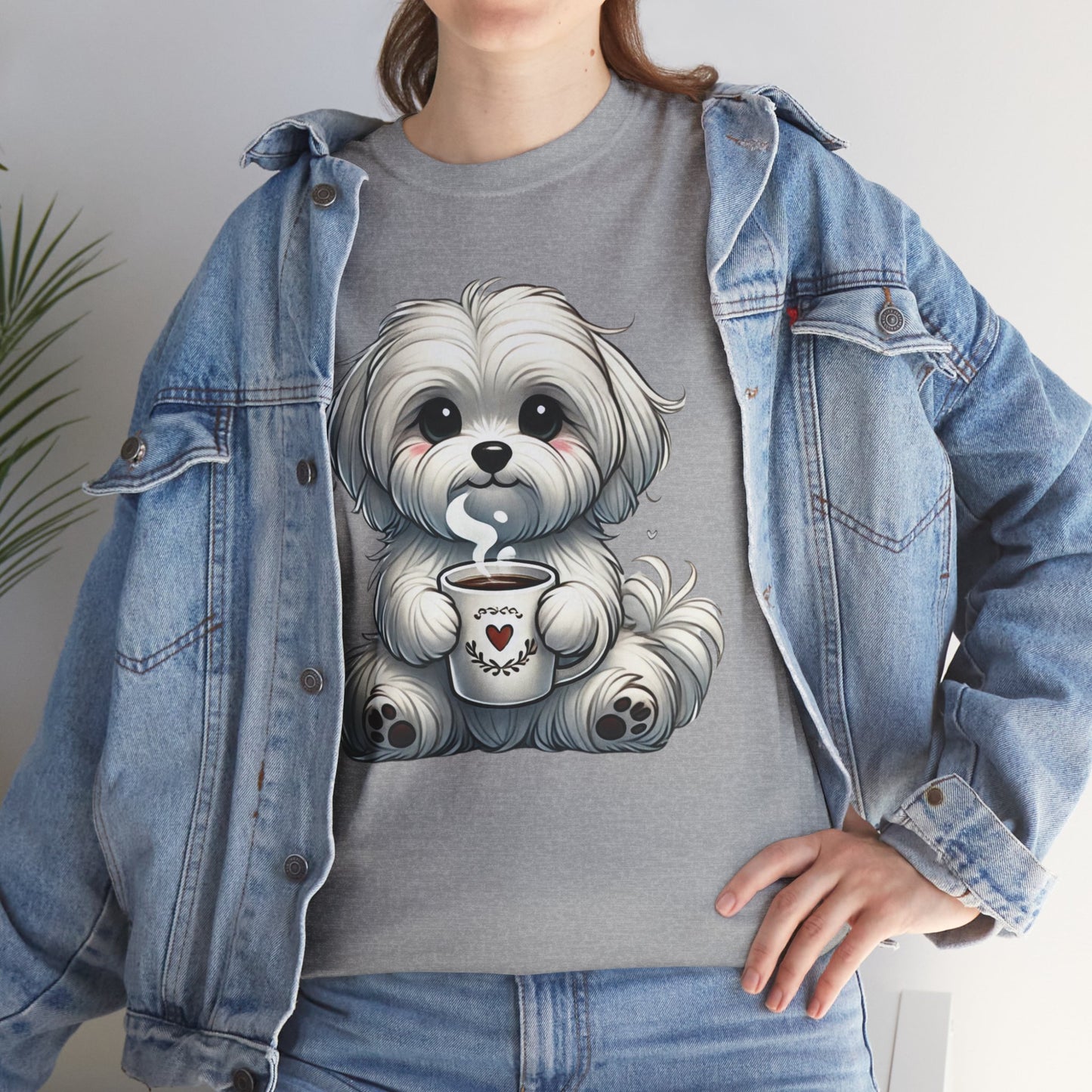 "Puppy Love Coffee Time" Unisex Tee