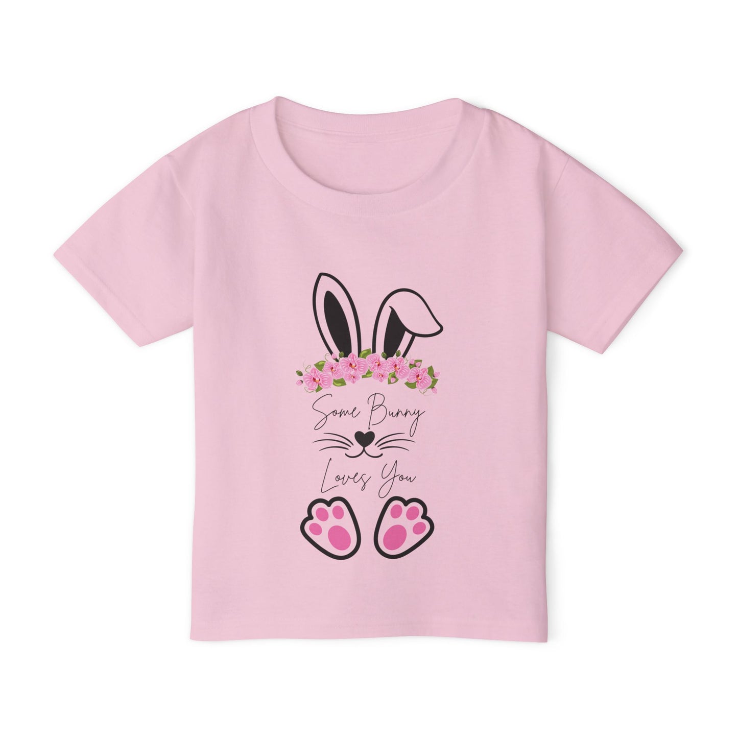 “Some Bunny Loves You” – Toddler Heavy Cotton™ Tee 🐾💗