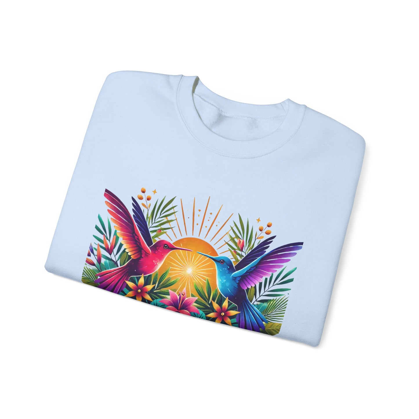 "Un Día a La Vez" Tropical Sunrise Crewneck Sweatshirt