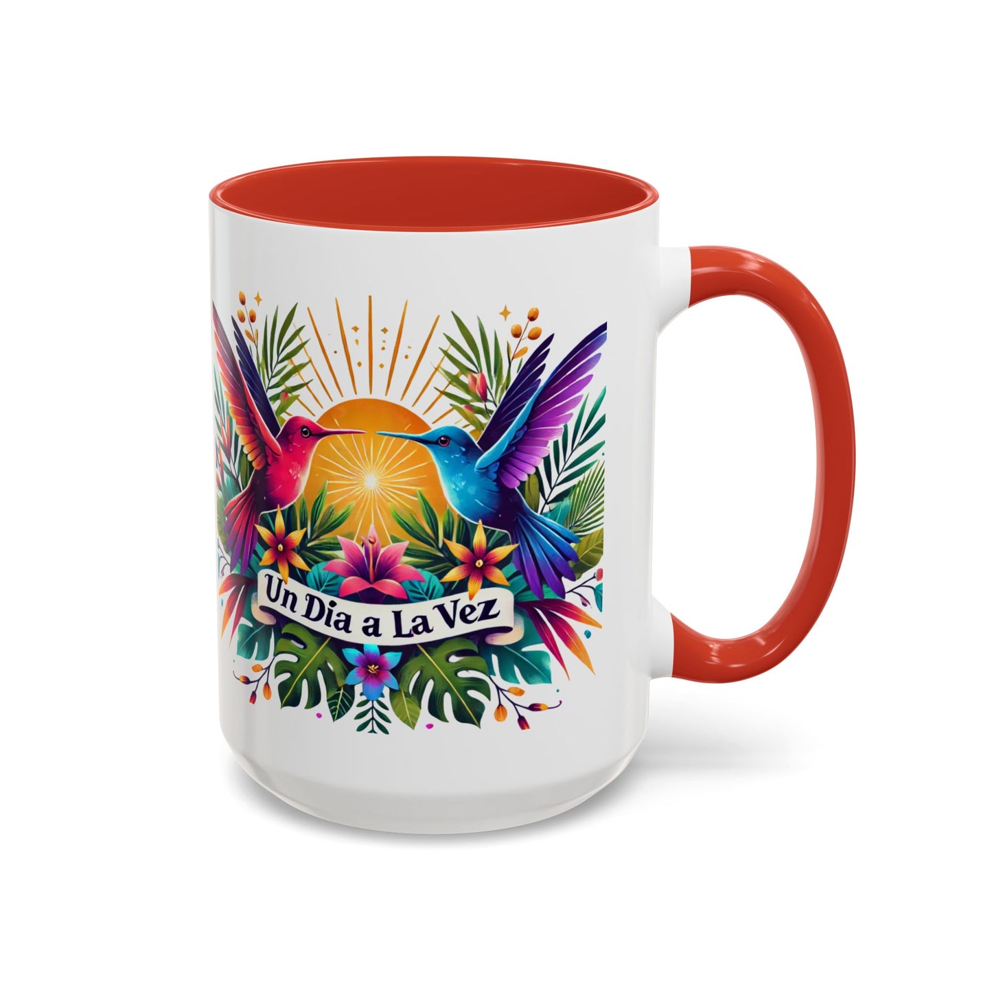 "Un Día a la Vez" Accent Coffee Mug (11oz, 15oz)