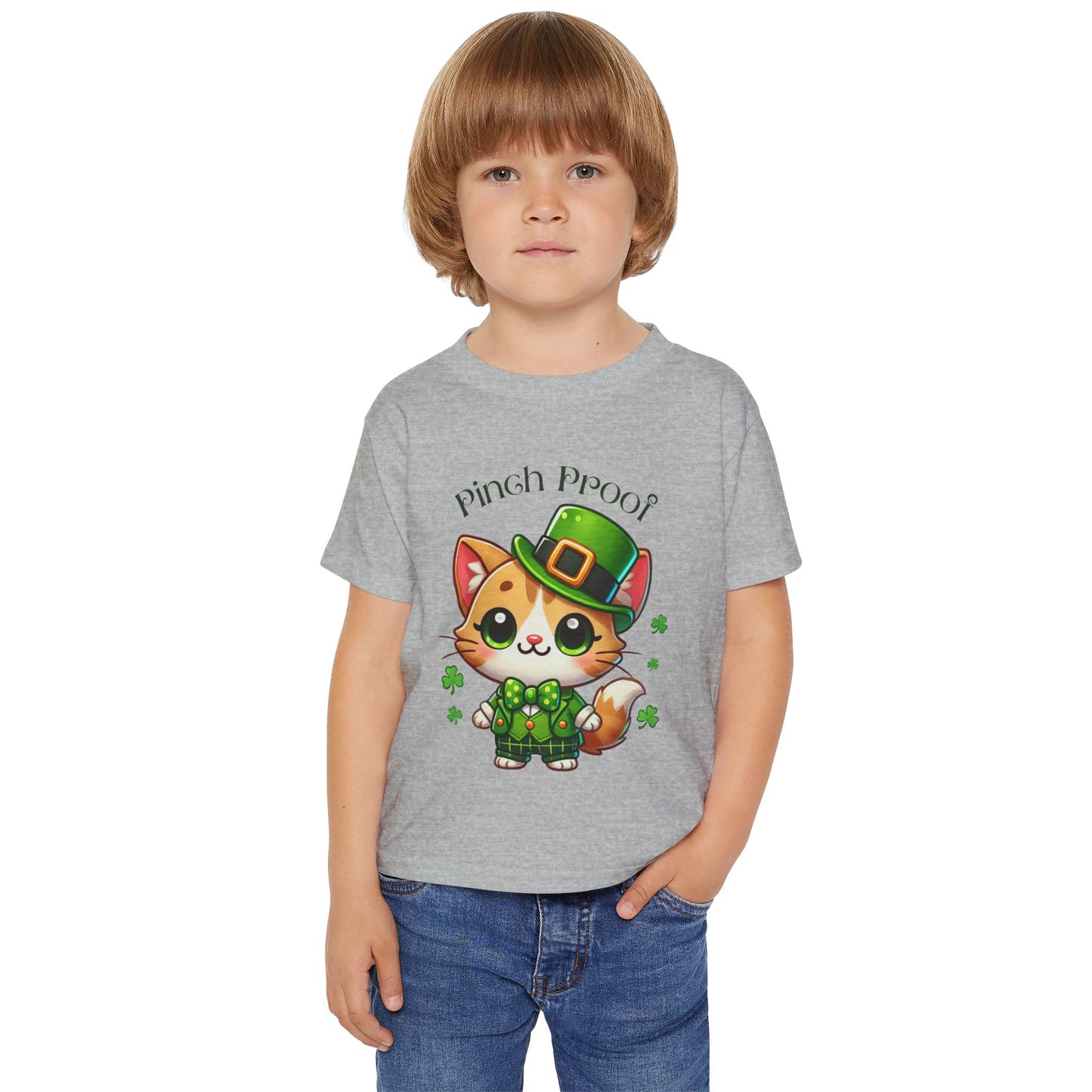 Pinch Proof Toddler Tee – St. Patrick’s Day Lucky Kitty 🍀😺
