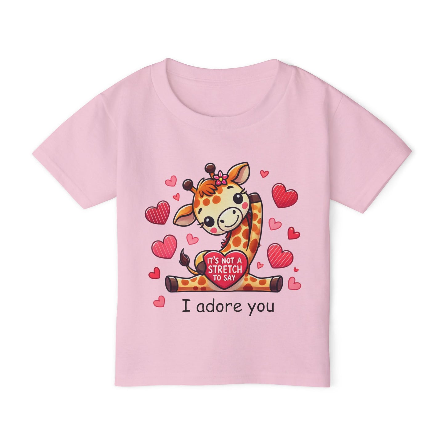 "I Adore You" Giraffe Toddler T-Shirt