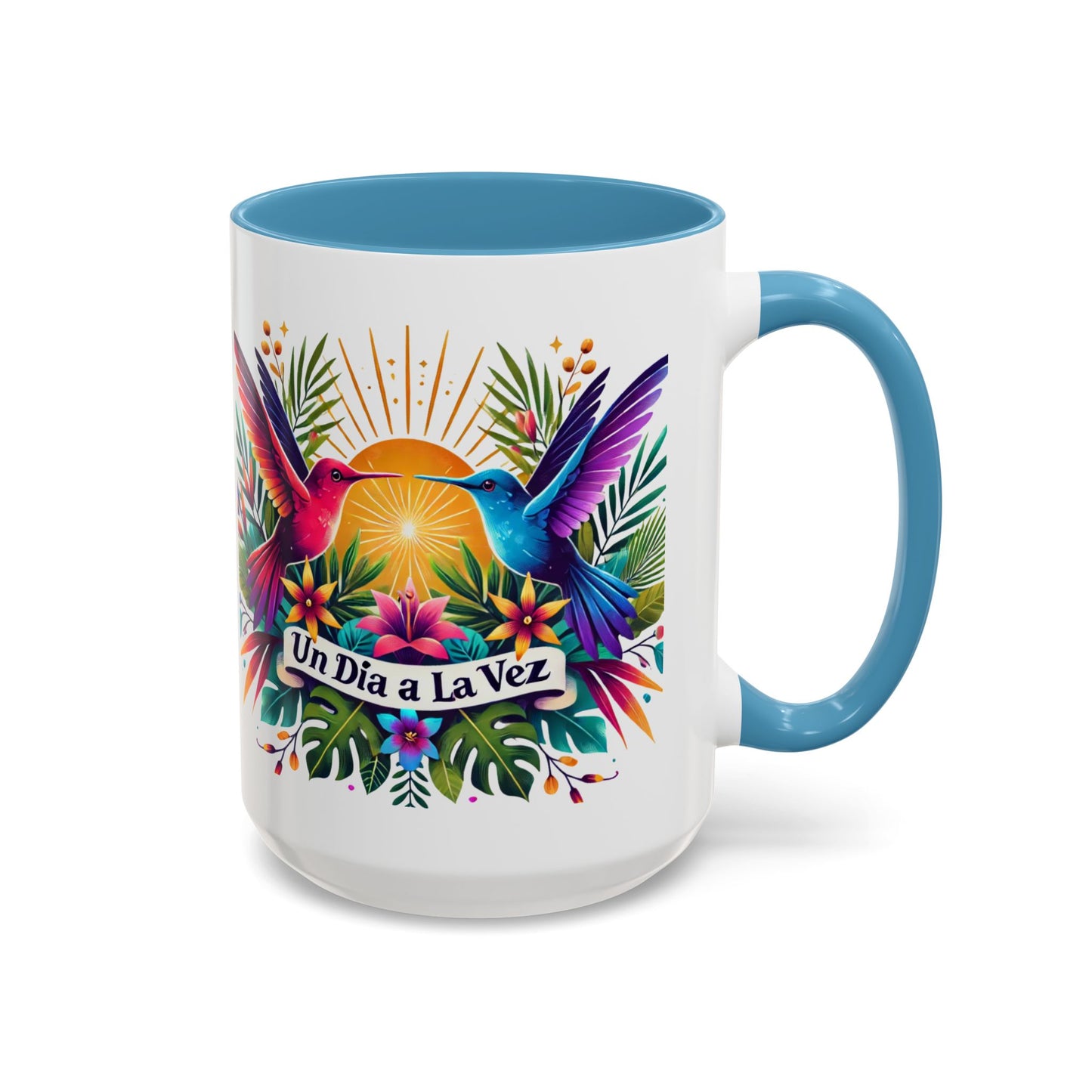 "Un Día a la Vez" Accent Coffee Mug (11oz, 15oz)