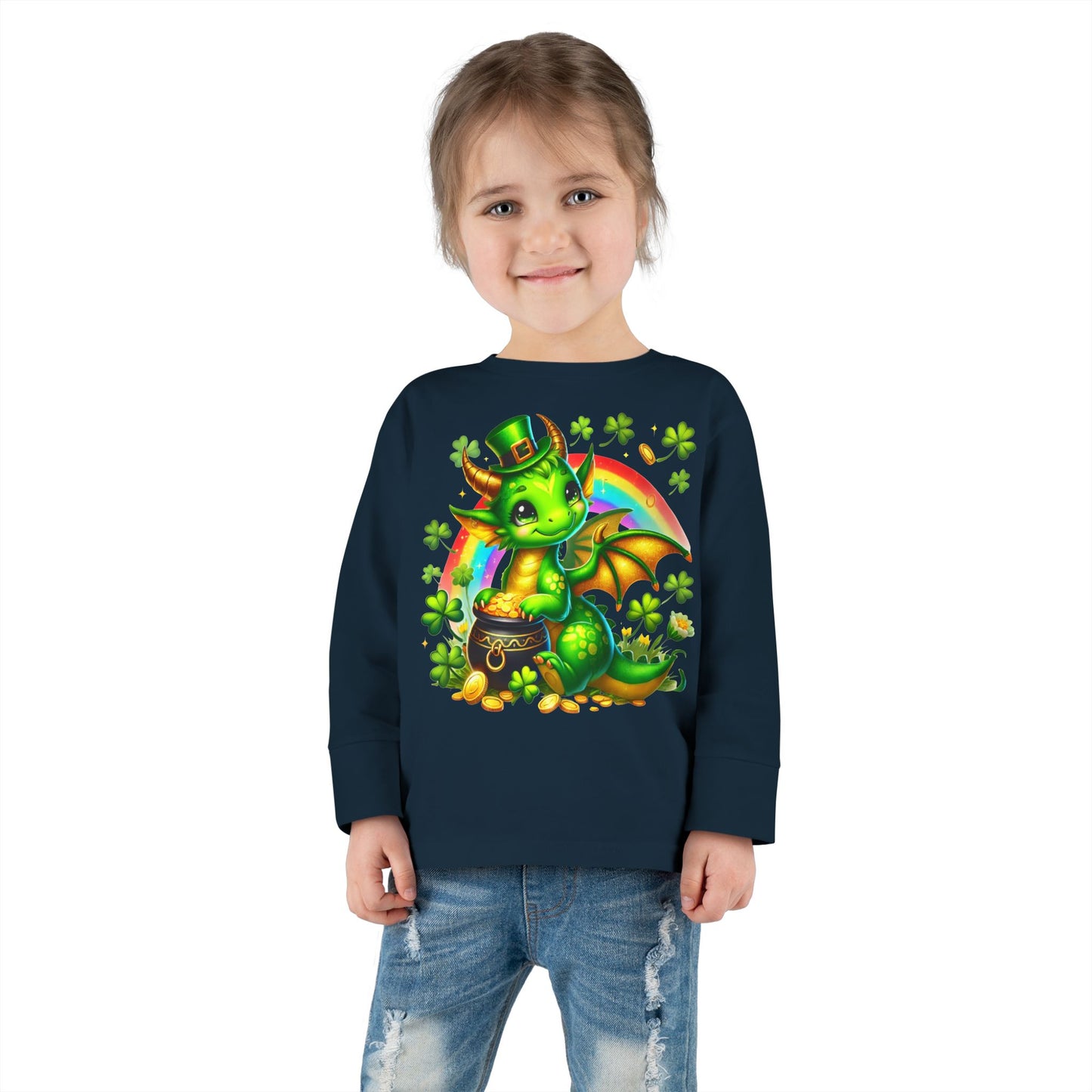 Lucky Little Dragon 🍀 Toddler Long Sleeve Tee