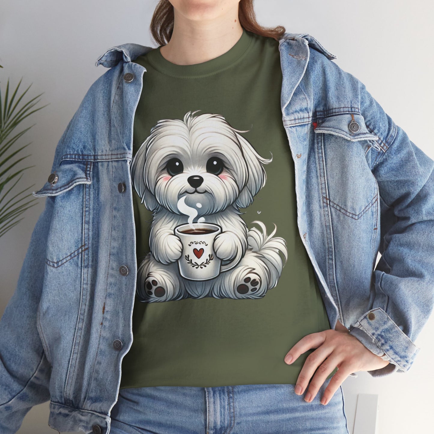 "Puppy Love Coffee Time" Unisex Tee