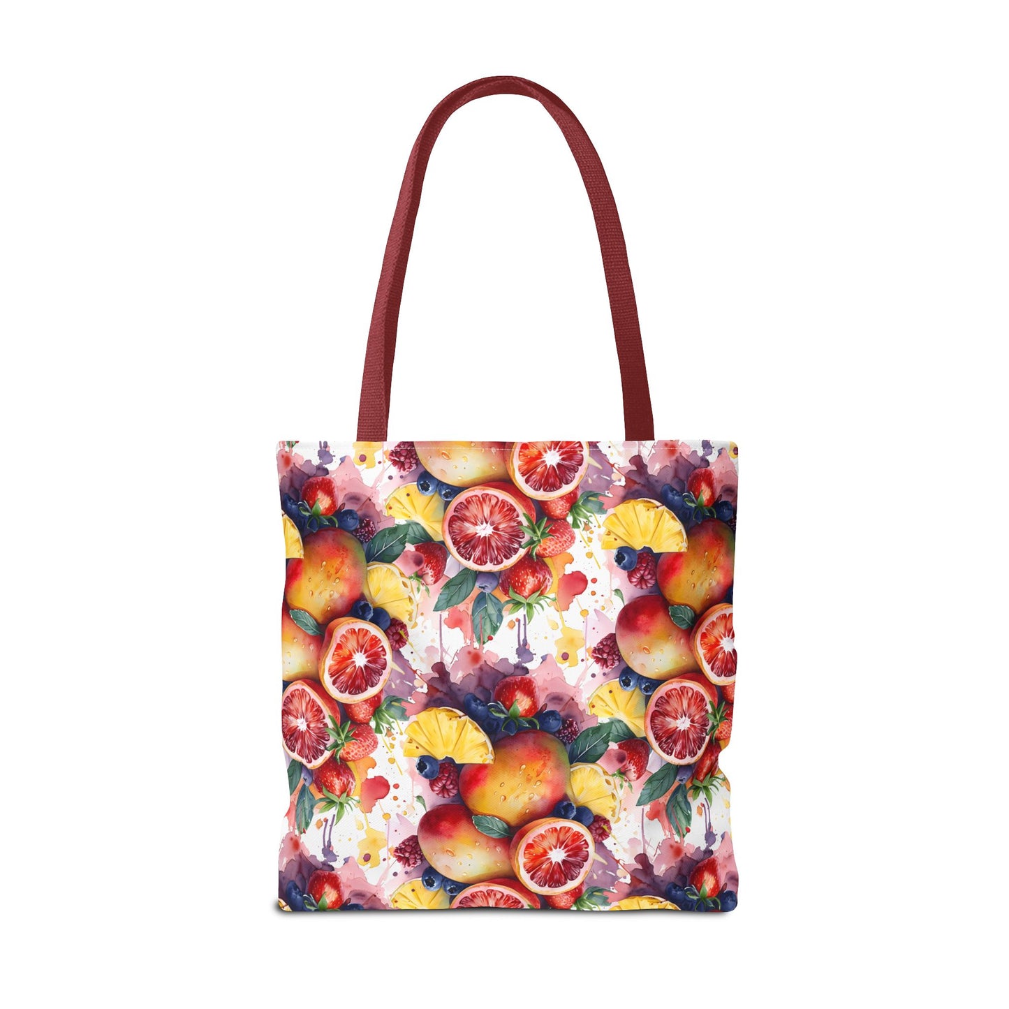 Tropical Splash 🍊🍍 Watercolor Fruit Tote