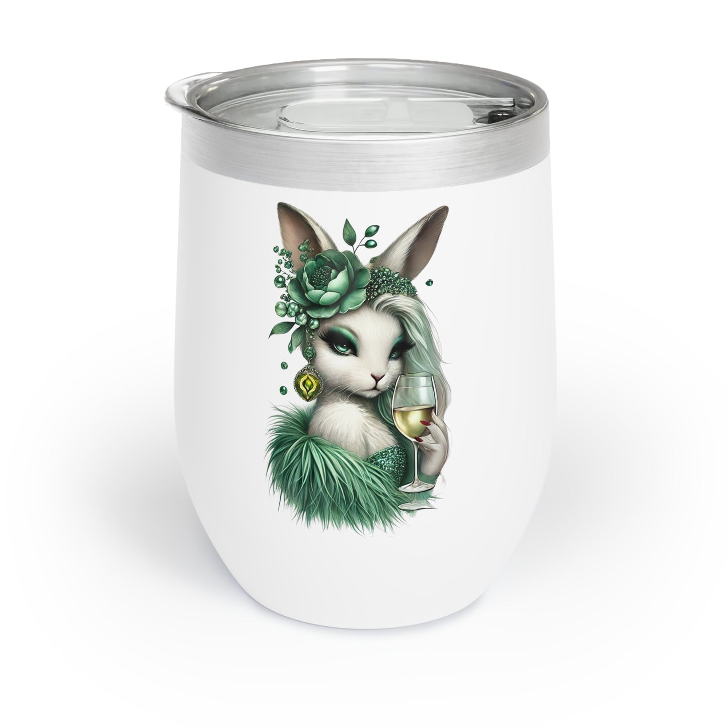 Vera Vino – Glam Bunny Wine Tumbler (12oz)