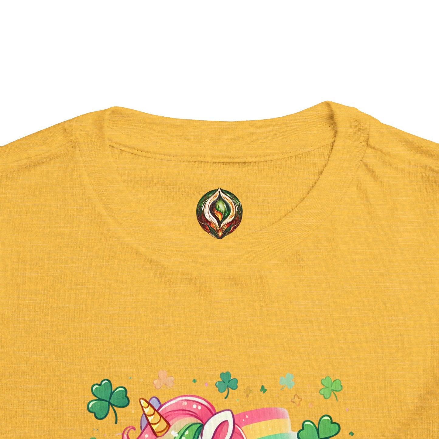 Magical Mischief 🍀 Toddler Tee – Lucky Unicorn Adventure