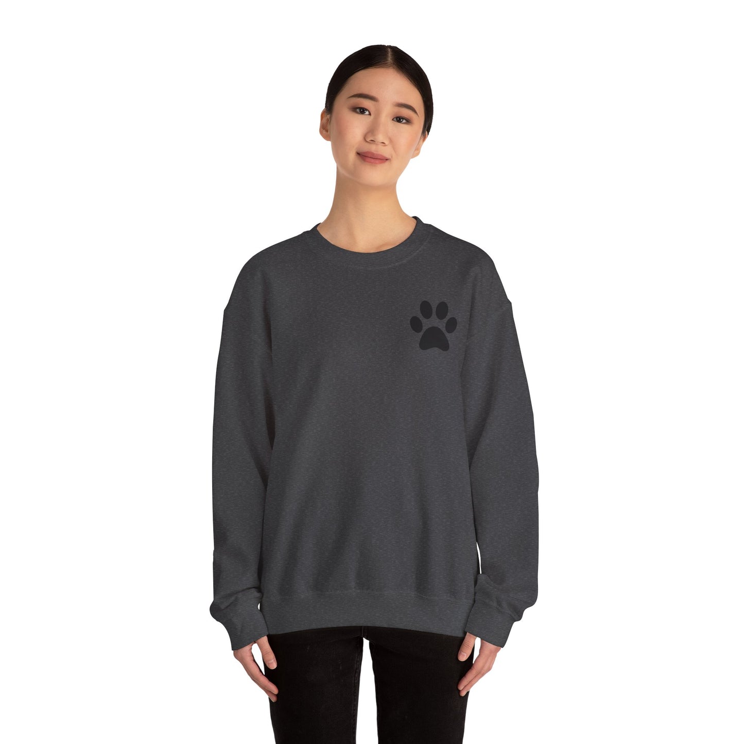 Minimalist Paw Print Crewneck Sweatshirt