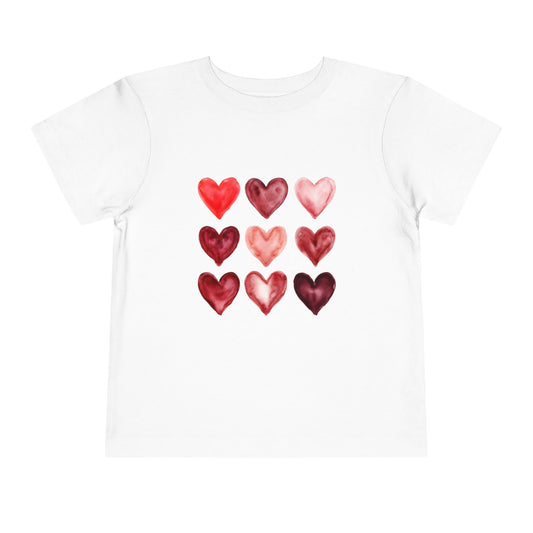 "Little Love Bug" Watercolor Heart Toddler Tee