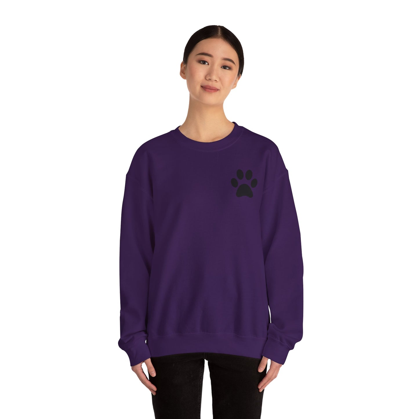 Minimalist Paw Print Crewneck Sweatshirt
