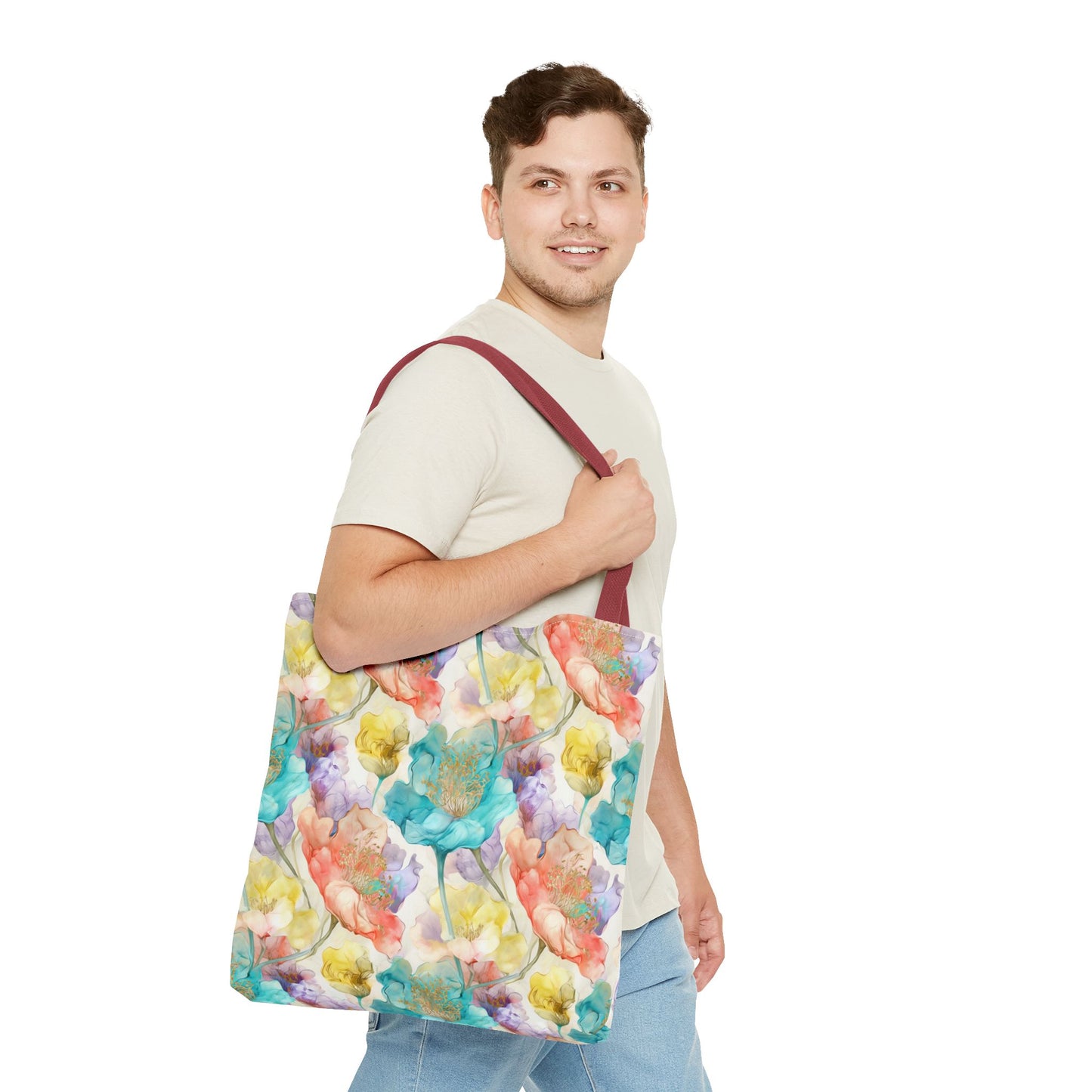 Watercolor Bloom 🌸 Artistic Tote Bag