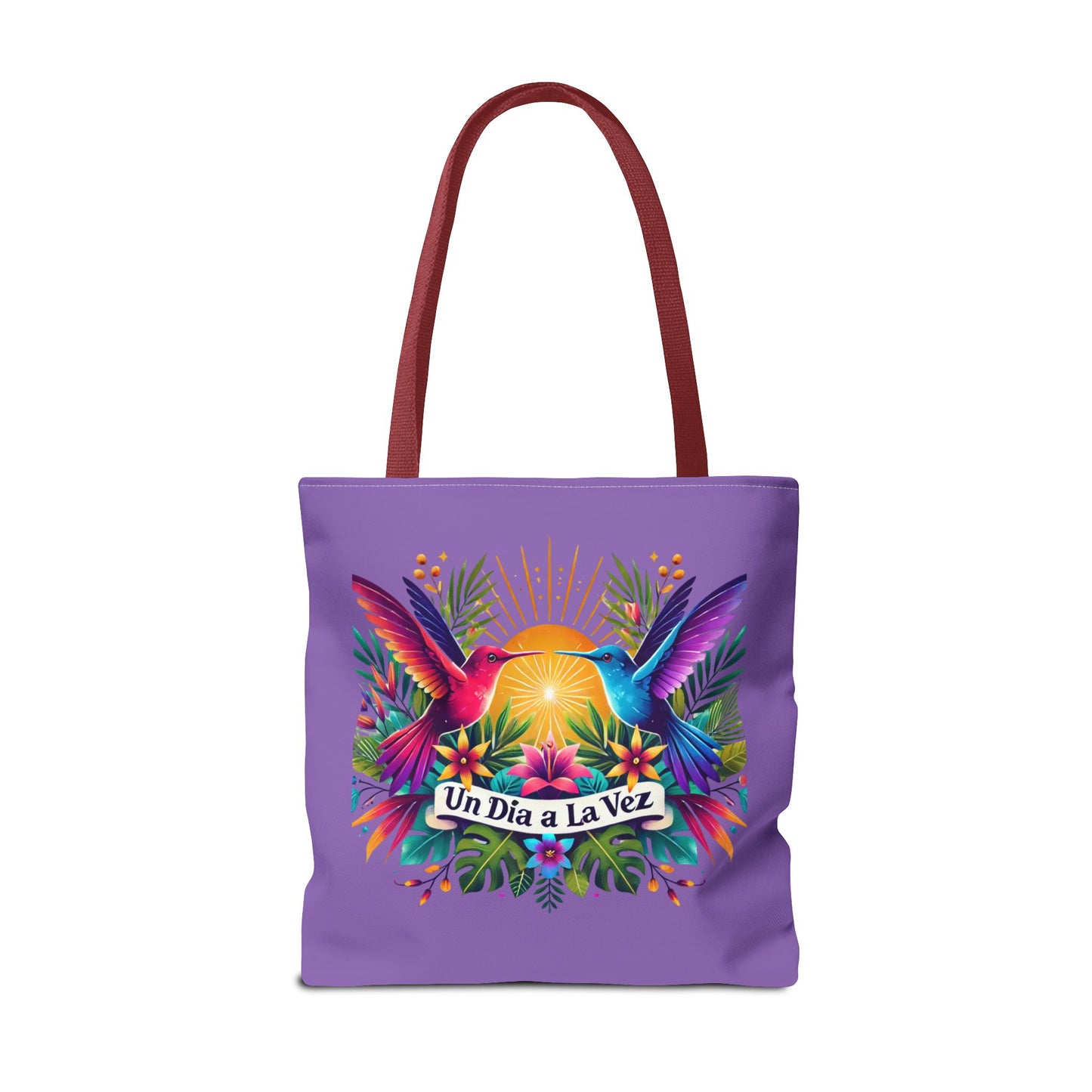 "Un Día a la Vez" Tropical Sunrise Tote Bag