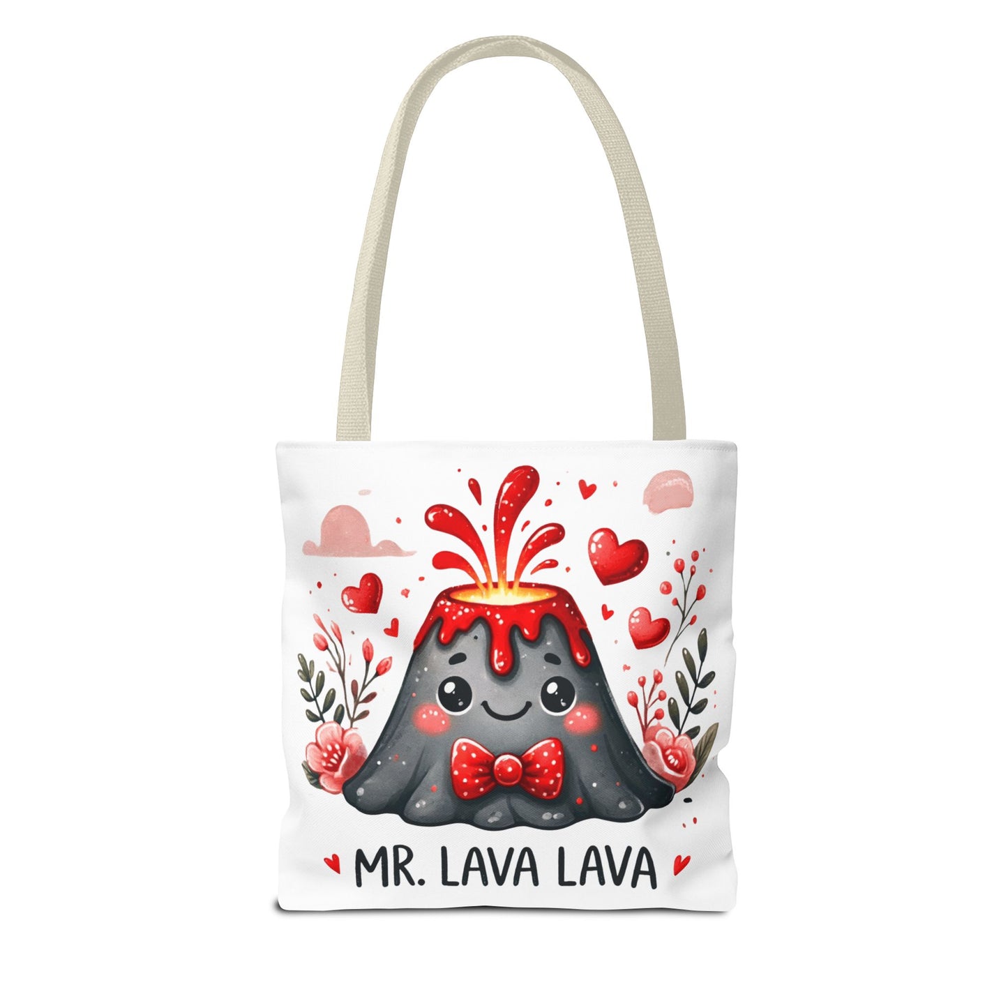 "Mr. Lava Lava Floral Charm" Tote Bag