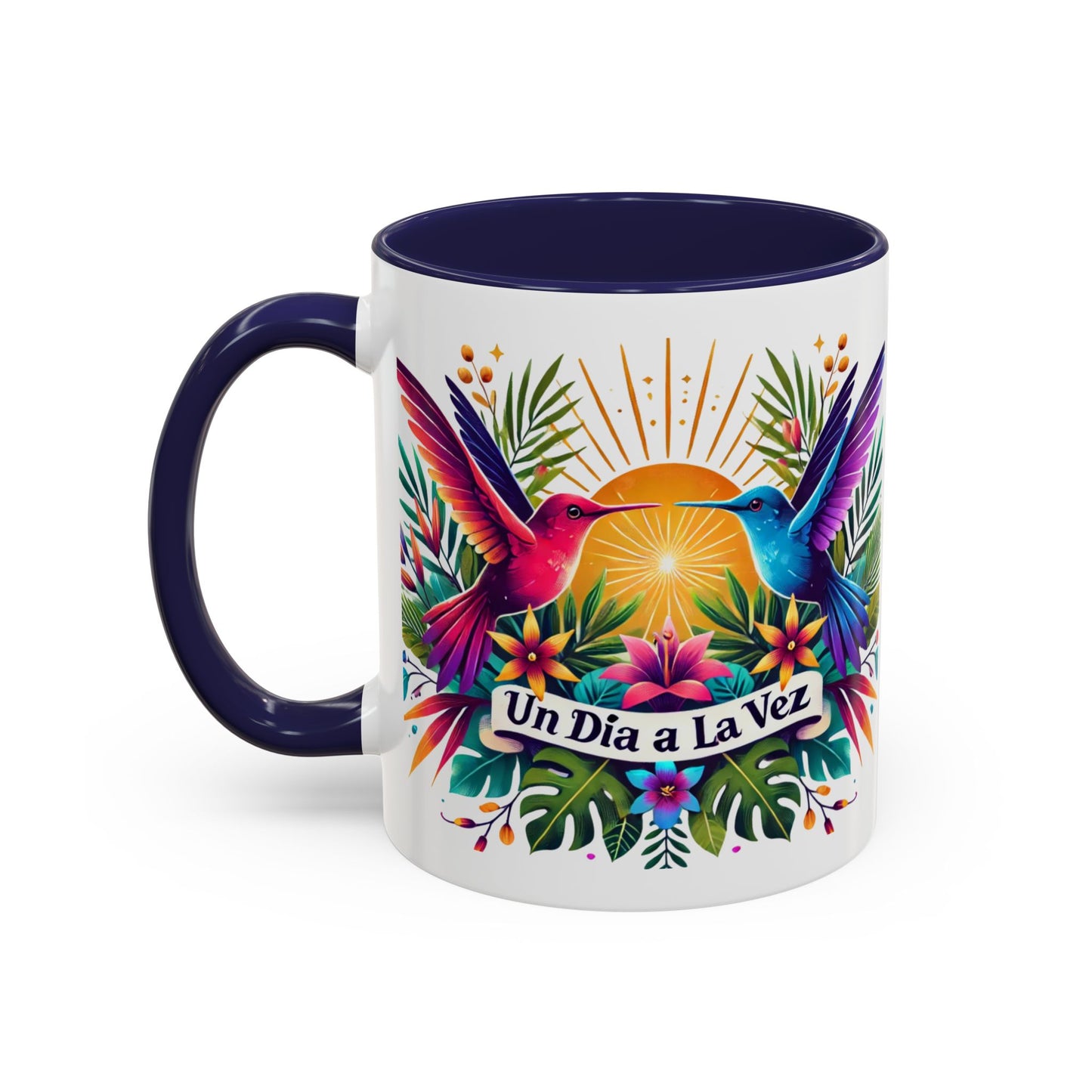 "Un Día a la Vez" Accent Coffee Mug (11oz, 15oz)