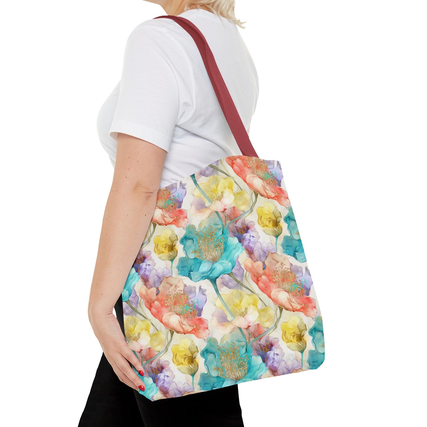 Watercolor Bloom 🌸 Artistic Tote Bag