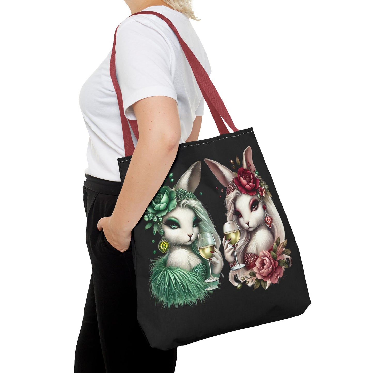 Vero Vino & Rosalie Rouge – Glam Bunny Tote Bag 🍷💅