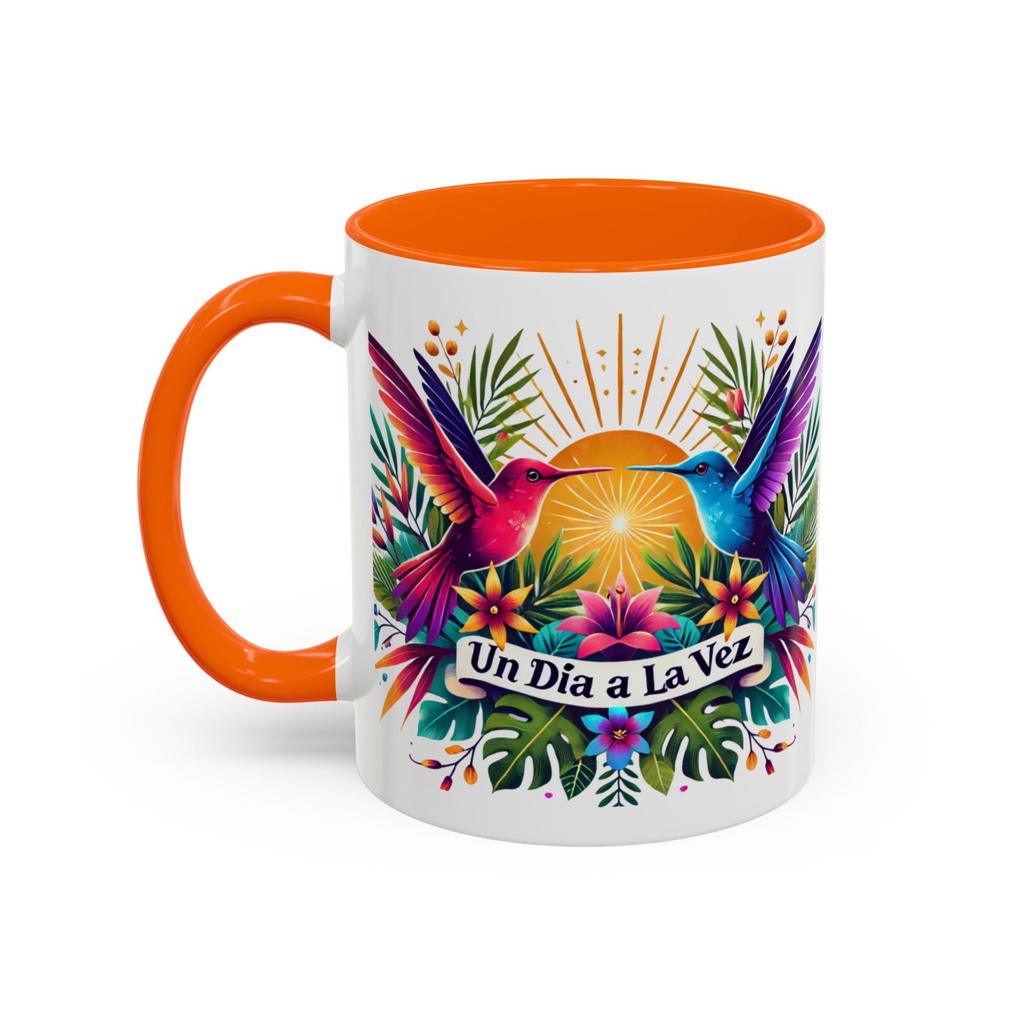 "Un Día a la Vez" Accent Coffee Mug (11oz, 15oz)