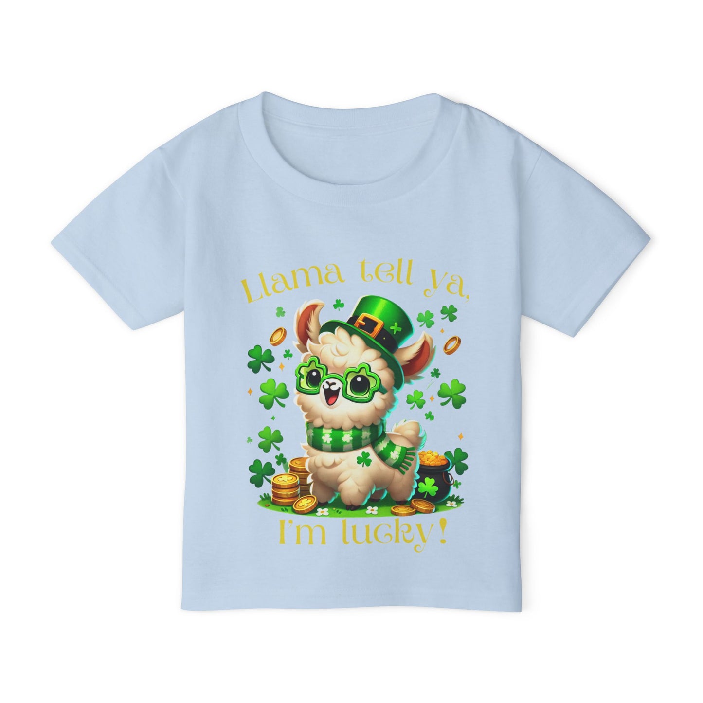 Llama Tell Ya, I’m Lucky! Toddler Tee – St. Patrick’s Day Shirt 🍀🦙