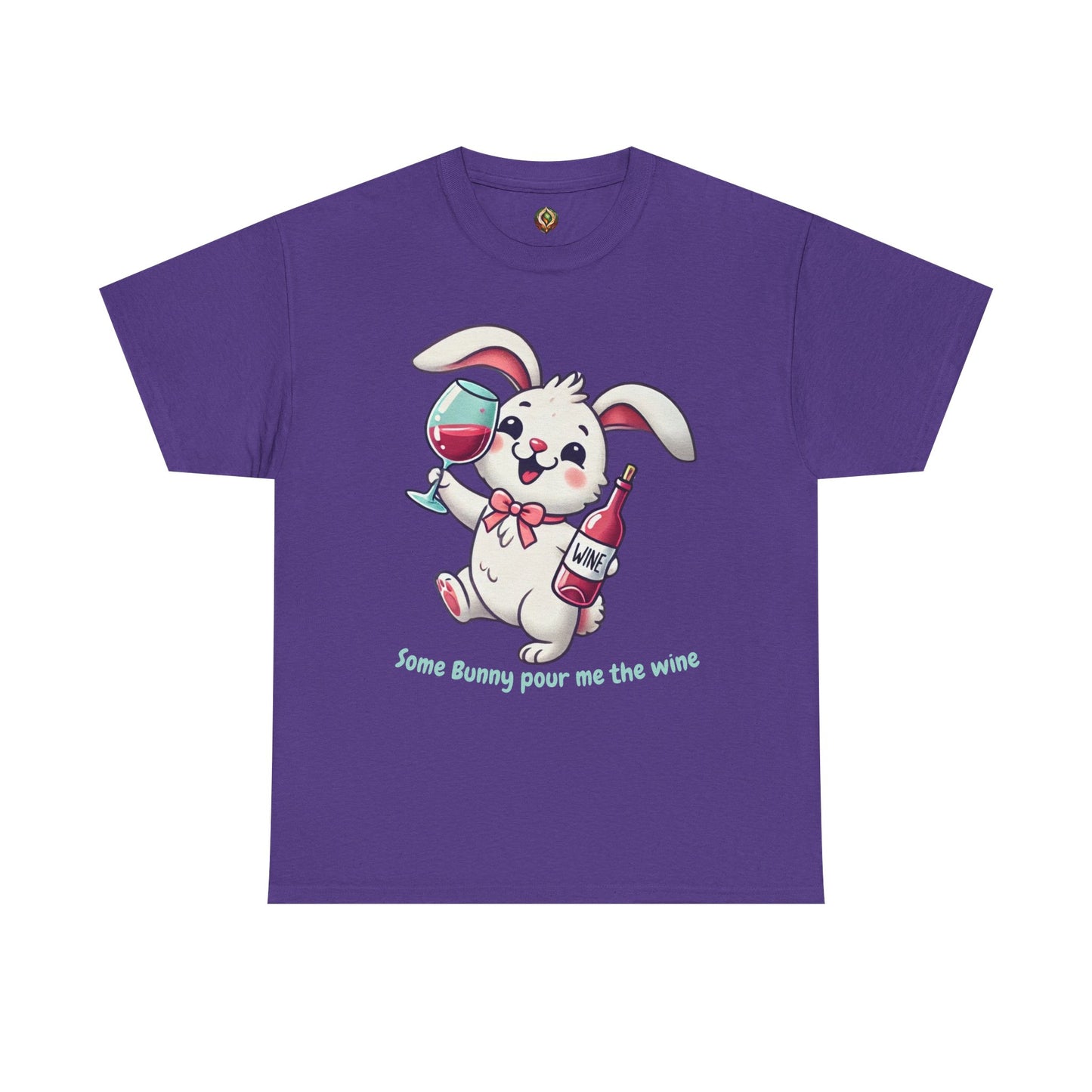 Some Bunny Pour Me the Wine – Unisex Heavy Cotton Tee 🐰🍷
