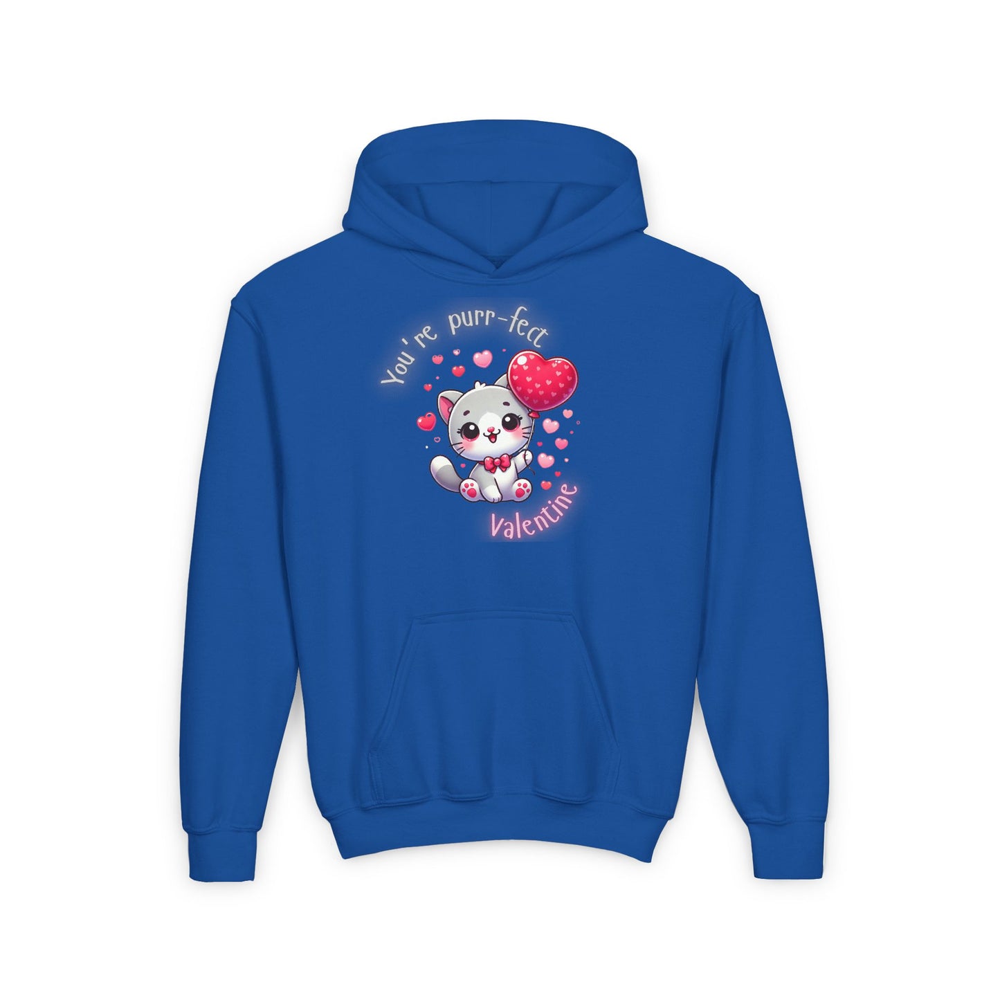 Purr-fect Valentine Youth Hoodie