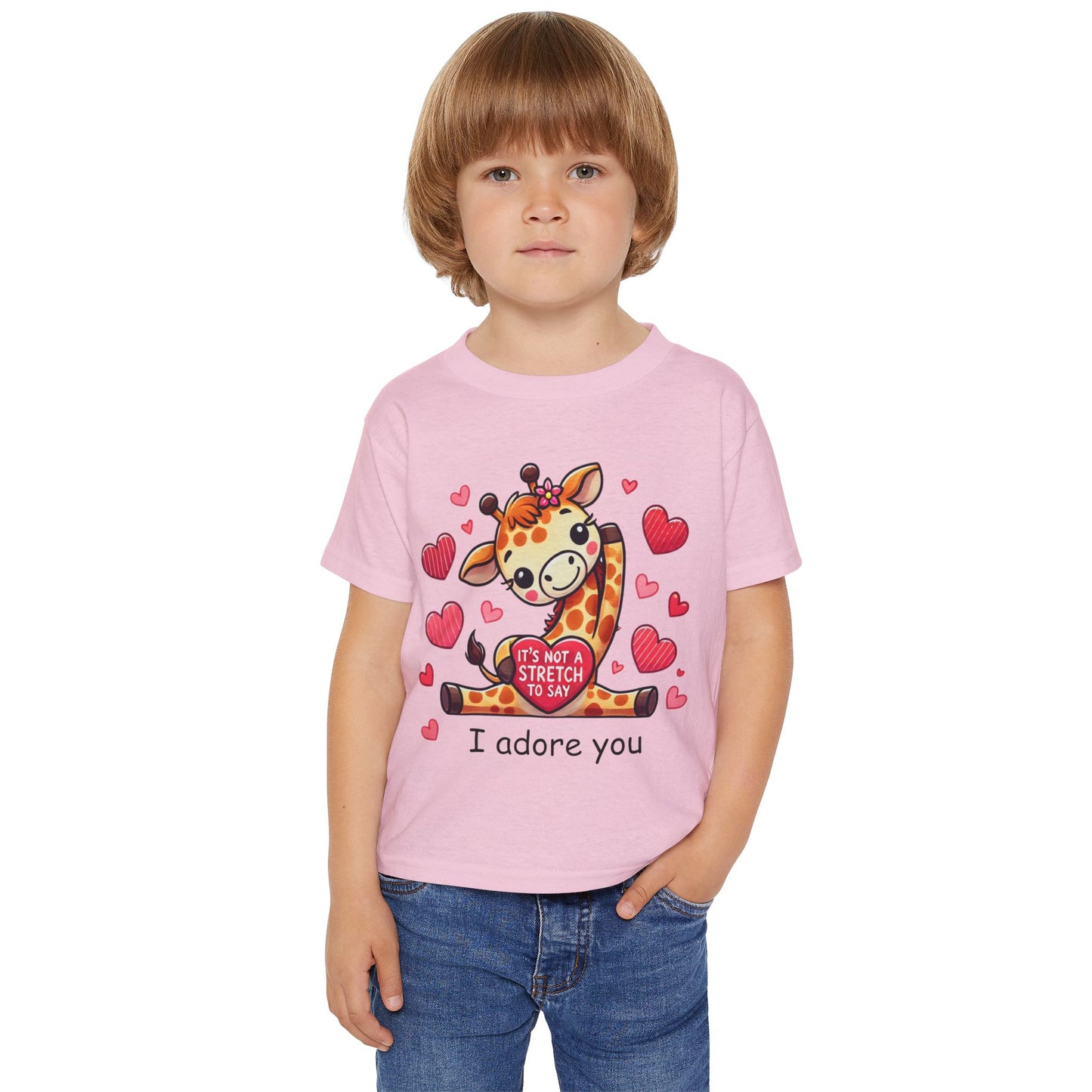 "I Adore You" Giraffe Toddler T-Shirt