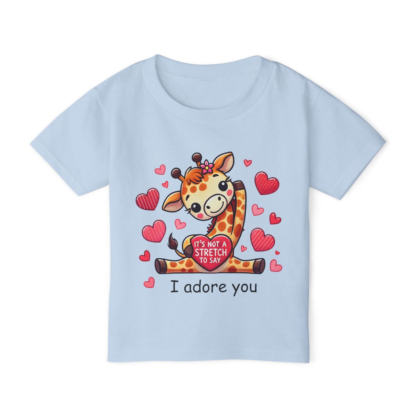 "I Adore You" Giraffe Toddler T-Shirt