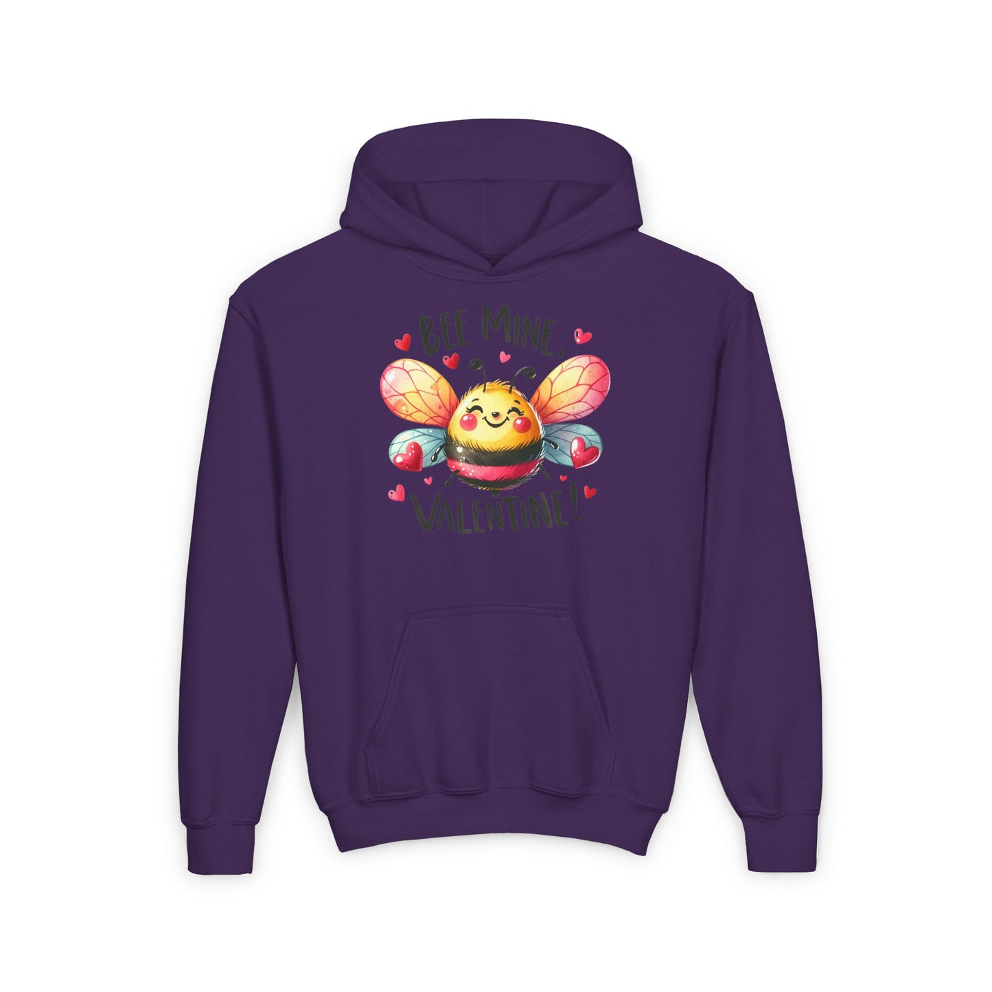 Bee Mine Valentine Youth Hoodie