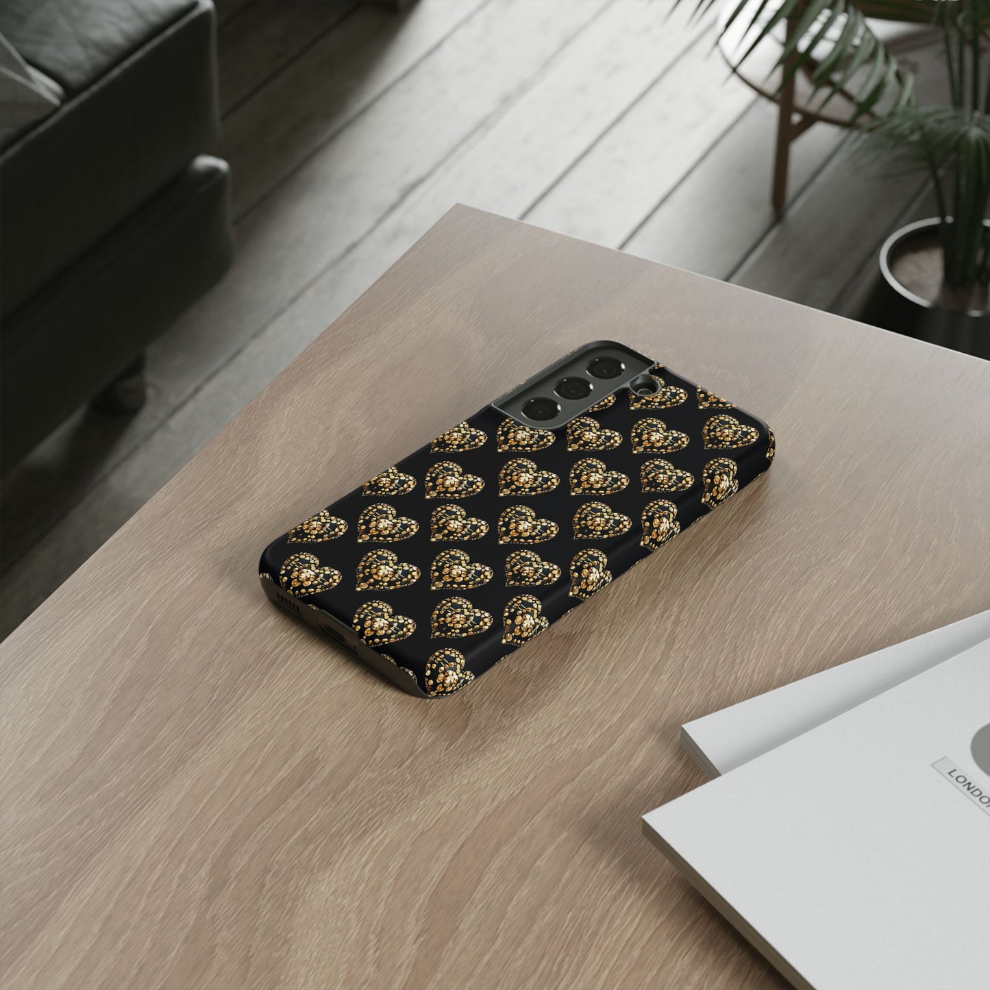 Golden Heart Luxe Phone Case