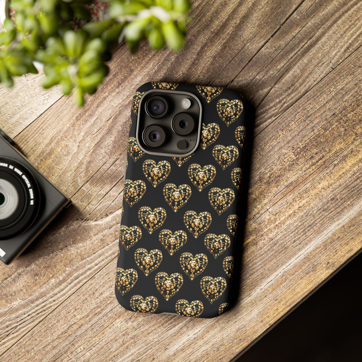 Golden Heart Luxe Phone Case