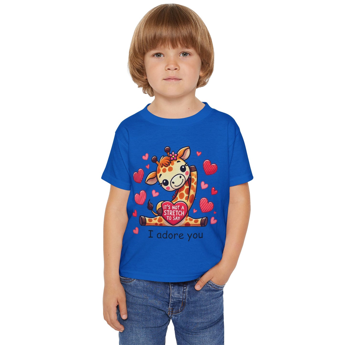 "I Adore You" Giraffe Toddler T-Shirt