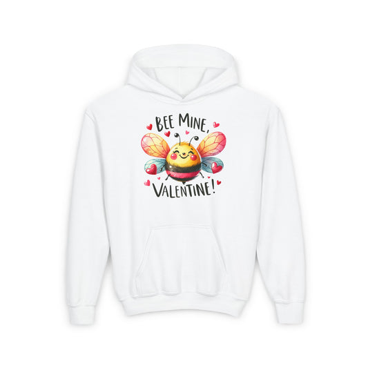 Bee Mine Valentine Youth Hoodie