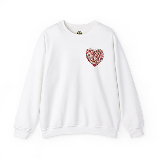 "Love in Every Stitch" Crewneck Sweatshirt