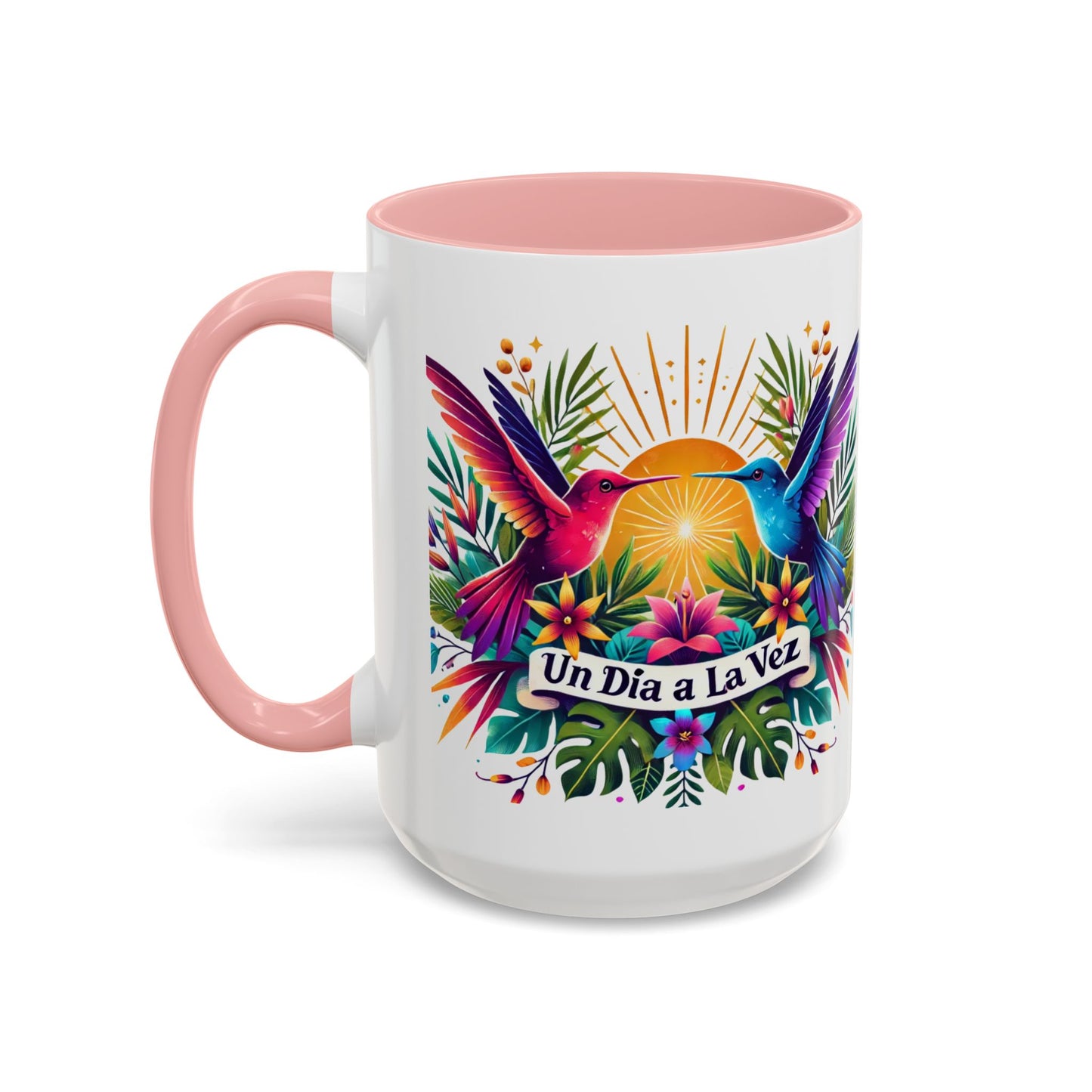 "Un Día a la Vez" Accent Coffee Mug (11oz, 15oz)