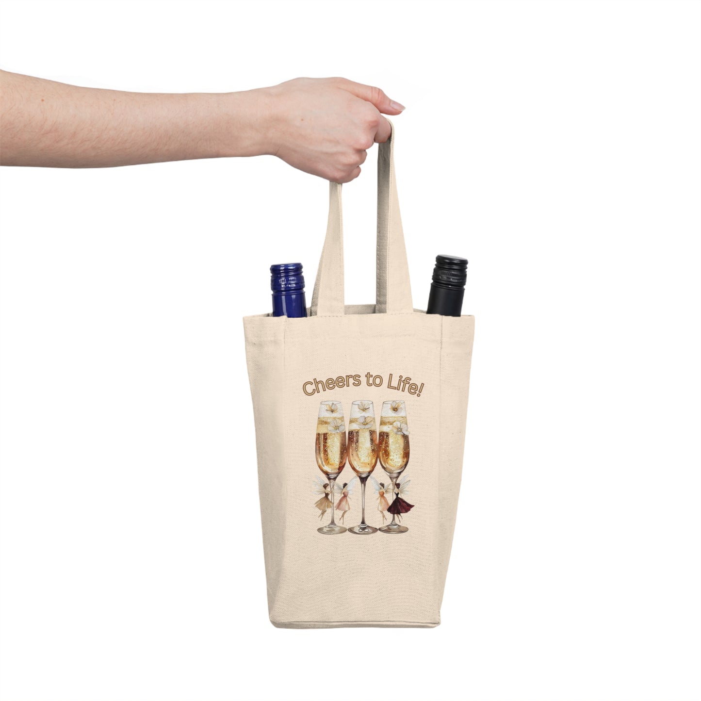 Cheers to Life – Double Wine Tote Bag