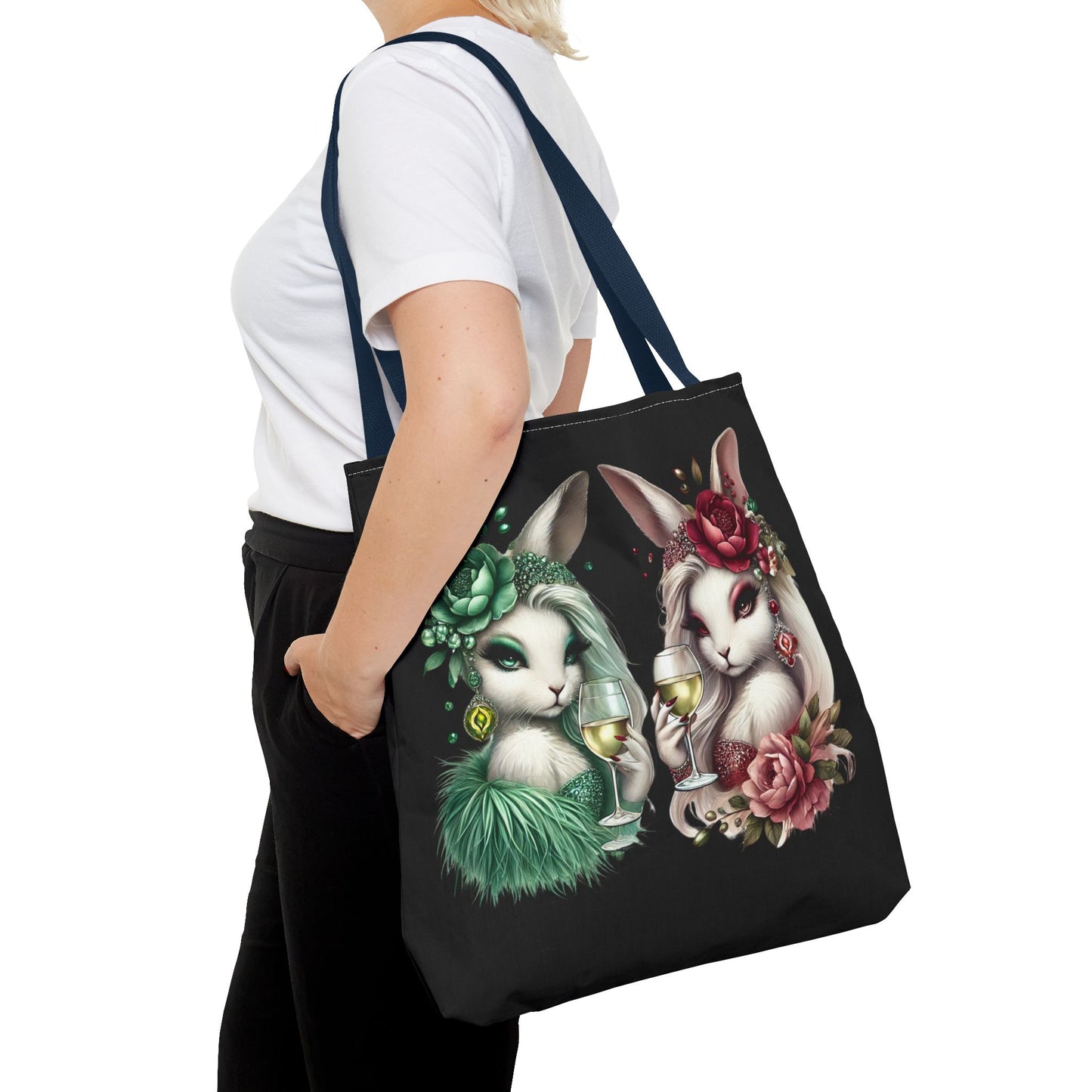 Vero Vino & Rosalie Rouge – Glam Bunny Tote Bag 🍷💅