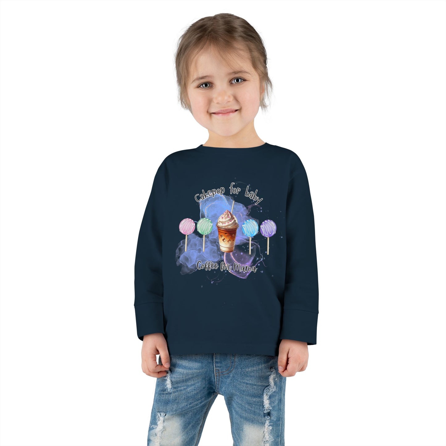 Cakepop & Coffee Toddler Long Sleeve Tee – Sweet Moments, Cozy Comfort