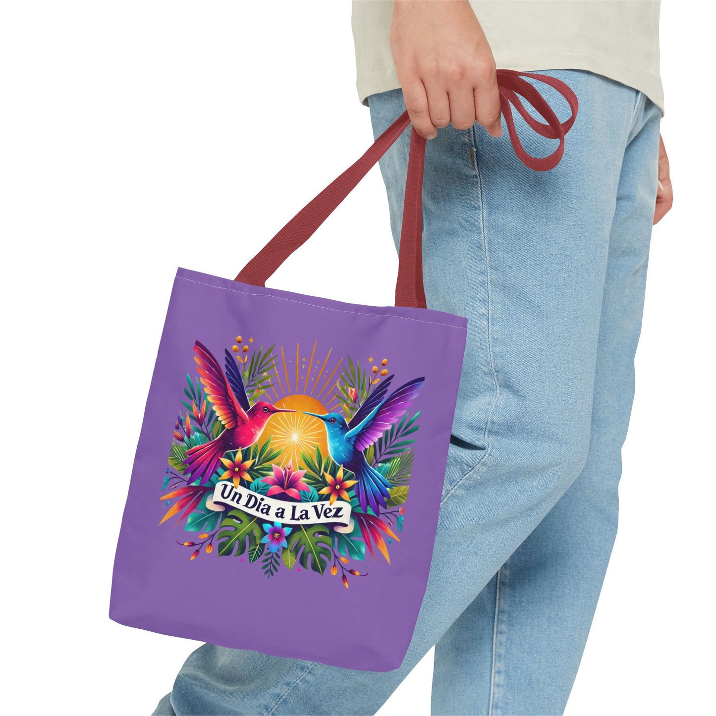 "Un Día a la Vez" Tropical Sunrise Tote Bag