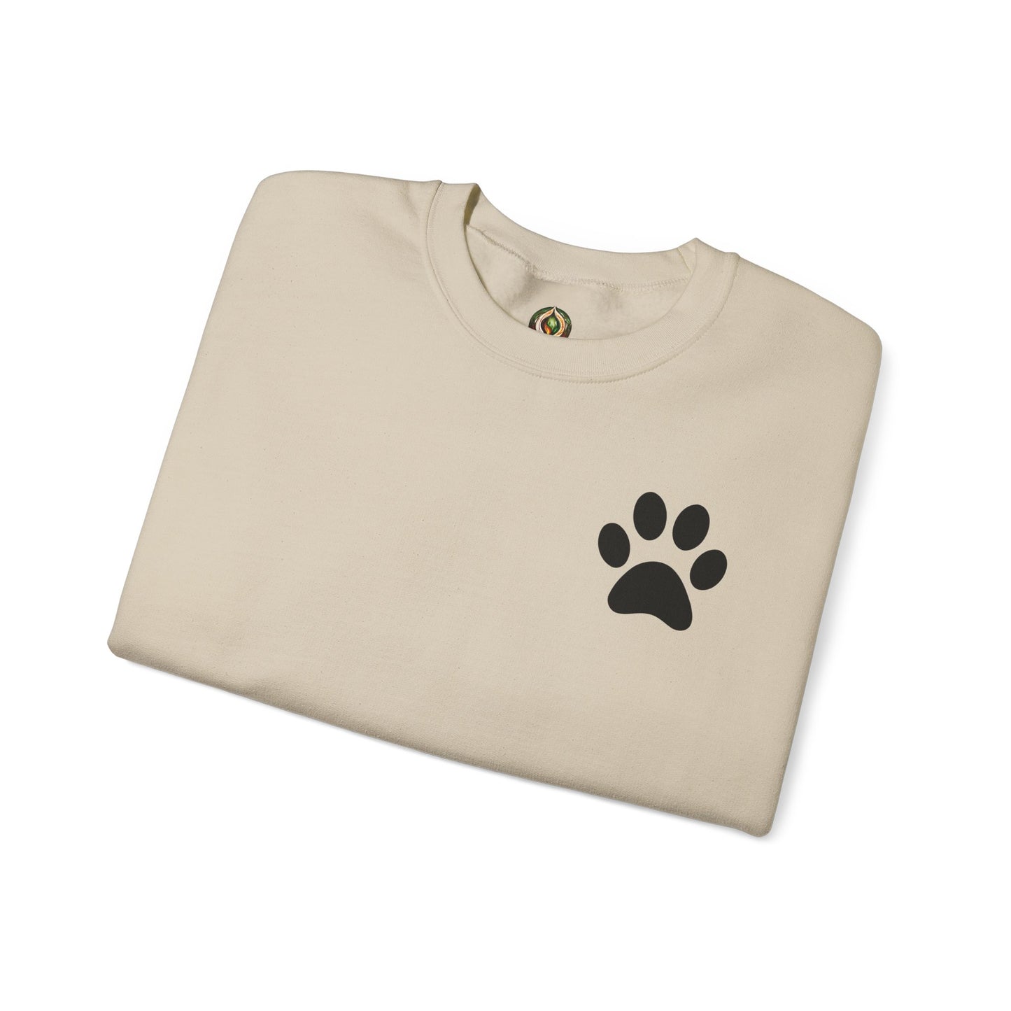 Minimalist Paw Print Crewneck Sweatshirt