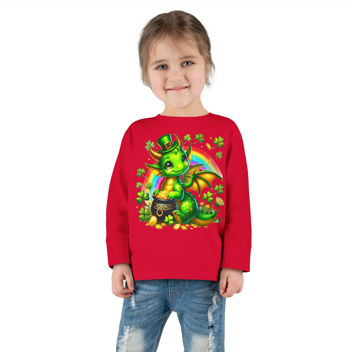 Lucky Little Dragon 🍀 Toddler Long Sleeve Tee